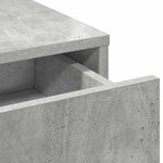 vidaXL Coiffeuse Gris béton 50 x 41 x 135 cm Bois d'ingénierie