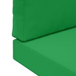 vidaXL Coussin de canapé d'extérieur 2 Pièces Vert Polyester