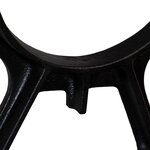 vidaXL Pied de banc 2 Pièces Cadre en O Fonte