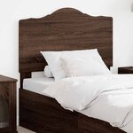 vidaXL Tête de lit Chêne brun 75 cm Bois d'ingénierie