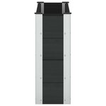 vidaXL Jardinière surélevée Noir 100 x 30 x 72 cm WPC et Aluminium