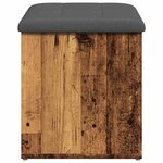 vidaXL Banc de rangement vieux bois 62x42x45 cm bois d'ingénierie