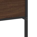 vidaXL Cadre de lit sans matelas chêne marron 120x200 cm