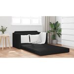vidaXL Canapé-Lit 110cm Noir Simili cuir