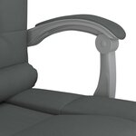 Fauteuil de massage inclinable de bureau informatique étude foncé tissu gris 02_0025389