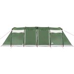vidaXL Tente familiale tunnel 10 personnes vert imperméable