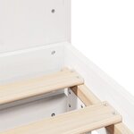 vidaXL Cadre de lit sans matelas blanc 180x200 cm bois massif de pin