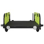 vidaXL Remorque de vélo vert tissu oxford et fer