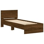 vidaXL Cadre de lit sans matelas avec tête de lit 90x200 cm