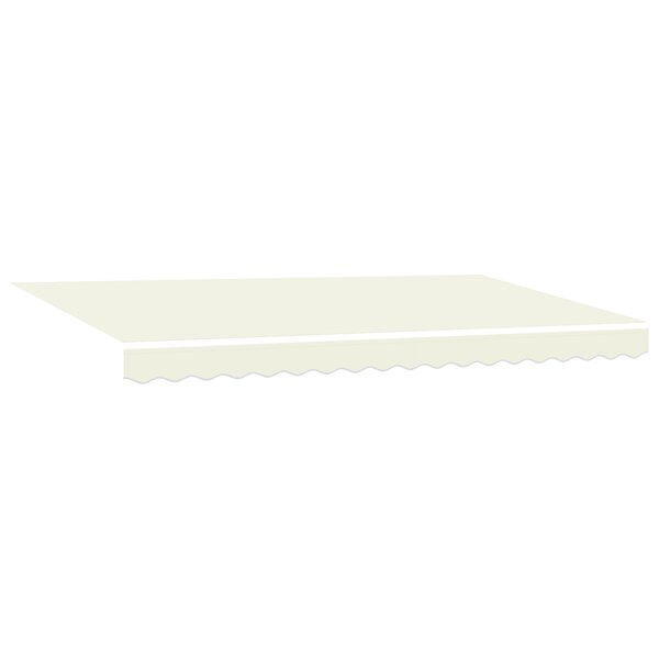 vidaXL Tissu de remplacement de store pour cadre 4x2 m Crème