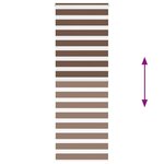 vidaXL Store zèbre marron 85x200 cm largeur du tissu 80 9 cm polyester