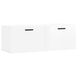 vidaXL Armoire murale blanc brillant 100x36 5x35 cm bois d'ingénierie