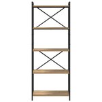 vidaXL Bibliothèque chêne artisanal 60 x 30 x 153 cm Bois d'ingénierie