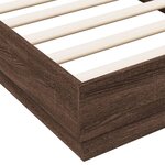 vidaXL Cadre de lit chêne marron 75x190 cm bois d'ingénierie