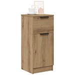 vidaXL Buffet chêne artisanal 30x30x70 cm bois d'ingénierie