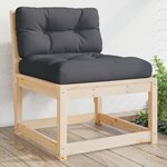 vidaXL Canapé de jardin avec coussins bois de pin solide