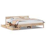 vidaXL Cadre de lit sans matelas 180x200 cm bois massif de pin