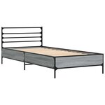vidaXL Cadre de lit Sonoma gris 80 x 200 cm Bois d'ingénierie