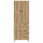 vidaXL Ensemble de Meubles 2 Pièces Chêne artisanal Bois d'ingénierie