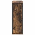 vidaXL Armoire murale de salle de bain miroir chêne fumé 50x21x60 cm