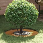 vidaXL adapté pour anneau d'arbre plat Marron Ø30 / 60 cm