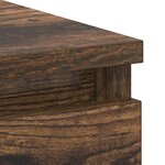 vidaXL Bureau Chêne fumé 90x45x76 cm Bois d'ingénierie