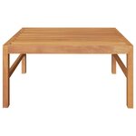 vidaXL Salon de jardin 2 Pièces avec coussins gris foncé Bois de teck