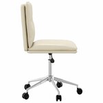 vidaXL Chaises à manger lot de 4 crème similicuir