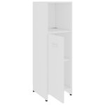 vidaXL Ensemble de meubles de salle de bain 3Pièces Blanc Bois ingénierie