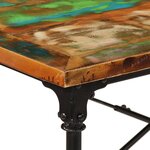 vidaXL Table à manger 220x90x77 cm bois massif de récupération