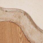 vidaXL Tapis en Fourrure Synthétique de Lapin Olite Taupe 50 x 80 cm