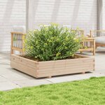 vidaXL Jardinière 110x110x26 5 cm bois de pin massif