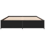 vidaXL Cadre de lit sans matelas noir 150x200 cm