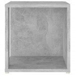 vidaXL Table d'appoint Gris béton 33x33x34 5 cm Bois d'ingénierie