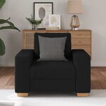 vidaXL Fauteuil Noir 60 cm Tissu