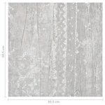 vidaXL Dalles de plancher autoadhésives 55 Pièces PVC 5 11 m² gris