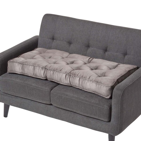 Coussin rehausseur pour canapé en suédine  Gris foncé - HOMESCAPES