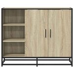 vidaXL Buffet chêne sonoma 92x35x76 cm bois d'ingénierie