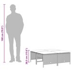 vidaXL Salon de jardin avec coussins 5 Pièces beige résine tressée