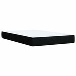 vidaXL Sommier à lattes de lit avec matelas Noir 120x200 cm Tissu