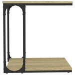 vidaXL Table d'appoint Chêne sonoma 50x35x52 cm Bois d'ingénierie