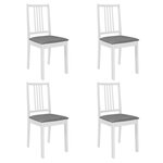 vidaXL Mobilier de salle à manger 5 Pièces MDF Blanc