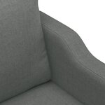 vidaXL Fauteuil Gris foncé 60 cm Tissu