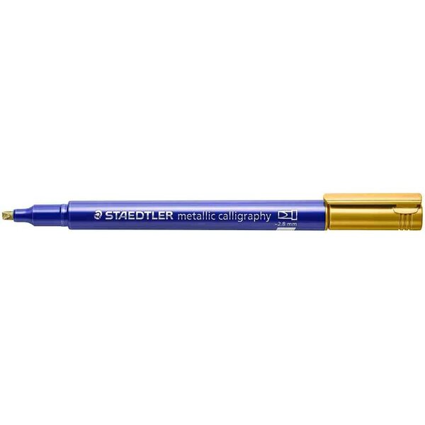 Marqueur permanent metallic calligraphy  or staedtler