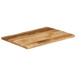 vidaXL Dessus de table bord vivant 70x60x2 5 cm bois de manguier brut
