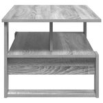 vidaXL Table basse Gris Sonoma 90 x 50 x 40 cm Bois d'ingénierie
