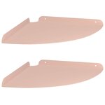 vidaXL Étagère Flottante d'Angle 2 pc Rose 30 x 30 x 2 cm