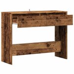 vidaXL Table console vieux bois 100x35x76 5 cm bois d'ingénierie