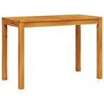 vidaXL Ensemble de salle à manger pour jardin 3 Pièces Marron