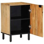 vidaXL Armoire salle de bain marron 38x33 5x58 cm bois massif manguier